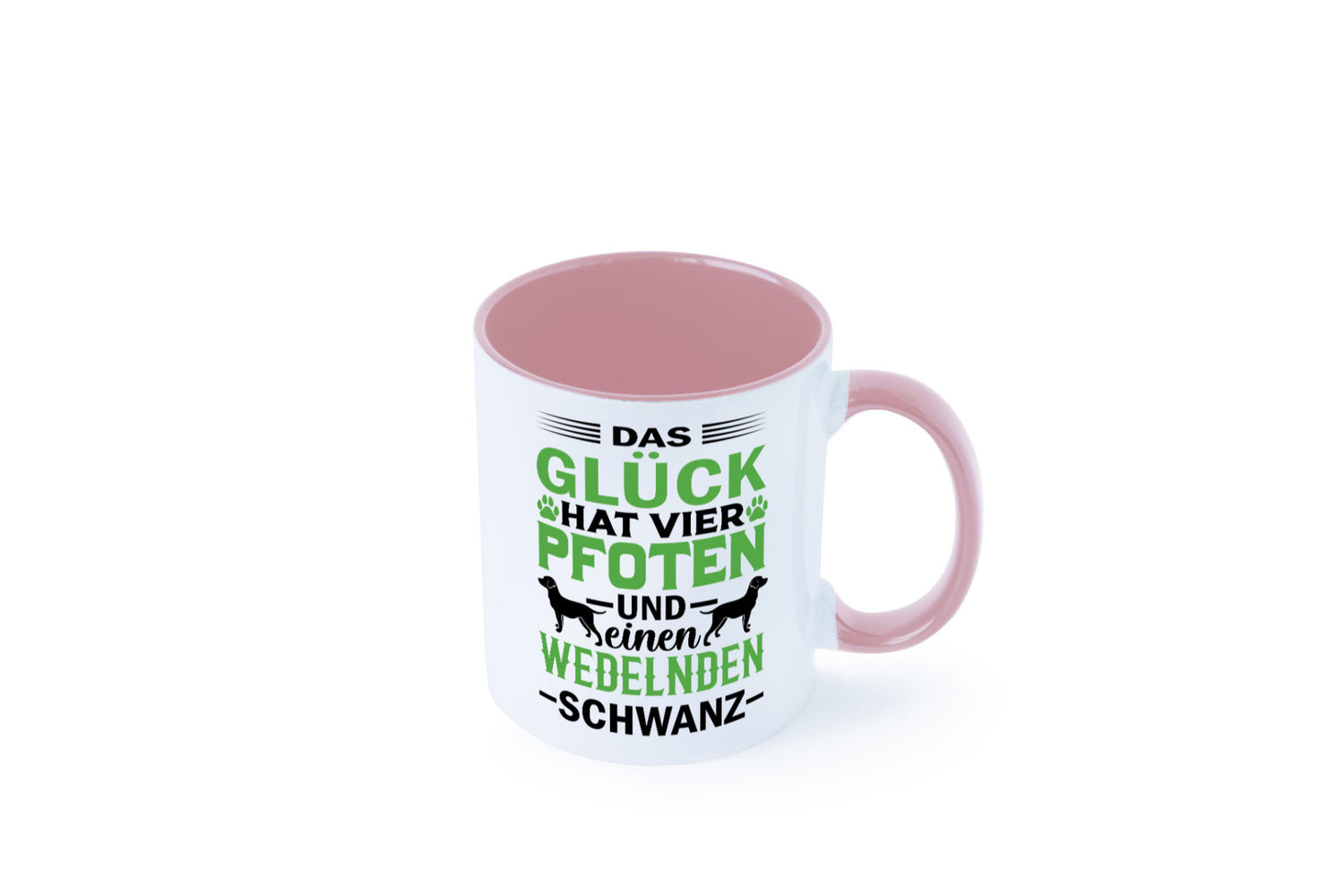Das Glück hat 4 Pfoten | Hundeliebhaber Ich liebe Hunde Geschenk Tierliebhaber