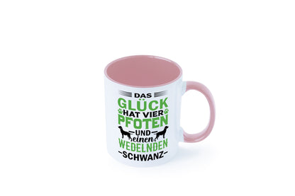 Das Glück hat 4 Pfoten | Hundeliebhaber Ich liebe Hunde Geschenk Tierliebhaber