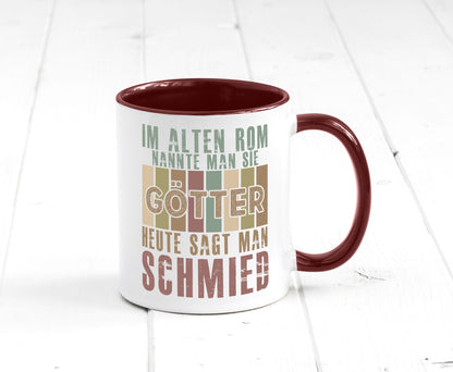 Heute sagt man: Schmied | schmieden lustig Humor Geschenkidee Geschenk Tasse