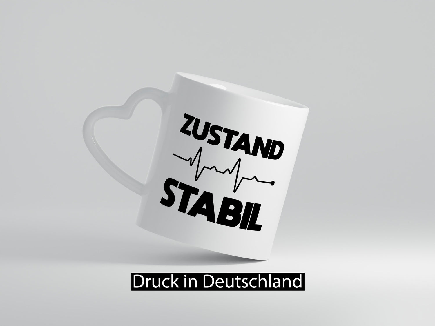 Zustand Stabil | Herzschlag Heartbeat lustiger Spruch Geschenk Humor