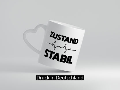Zustand Stabil | Herzschlag Heartbeat lustiger Spruch Geschenk Humor