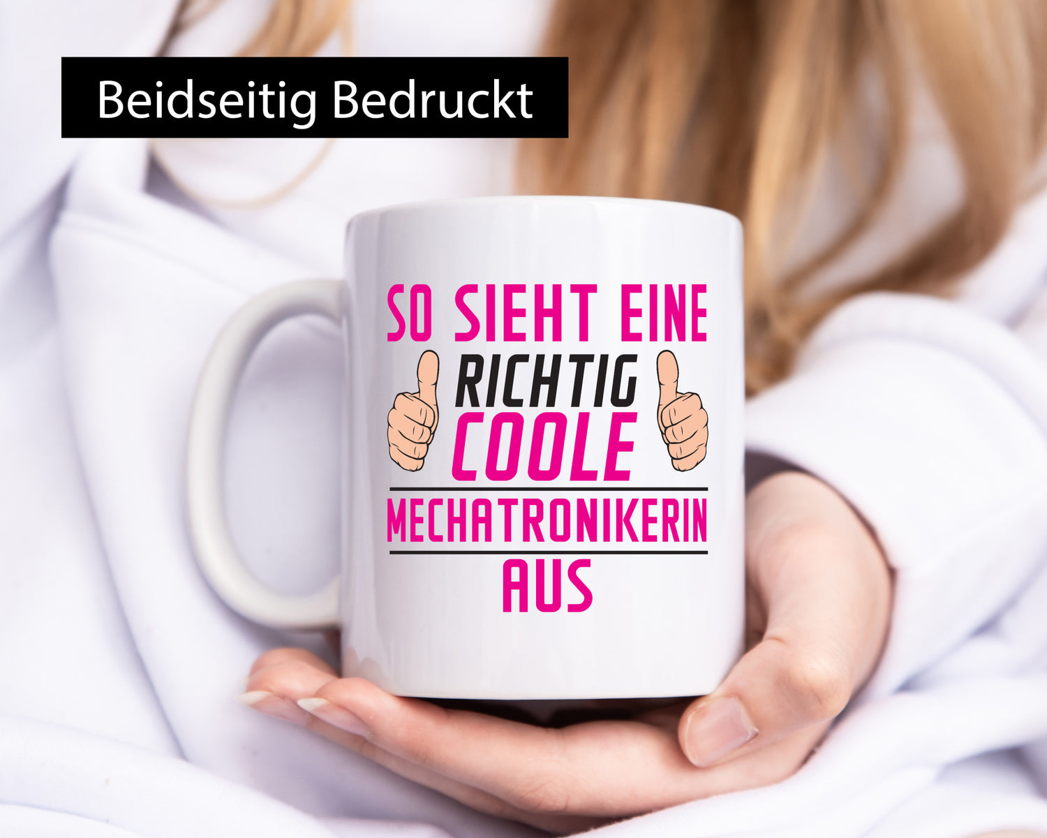 Richtig Coole Mechatronikerin | KFZ Werkstatt Geschenkidee Humor Tasse