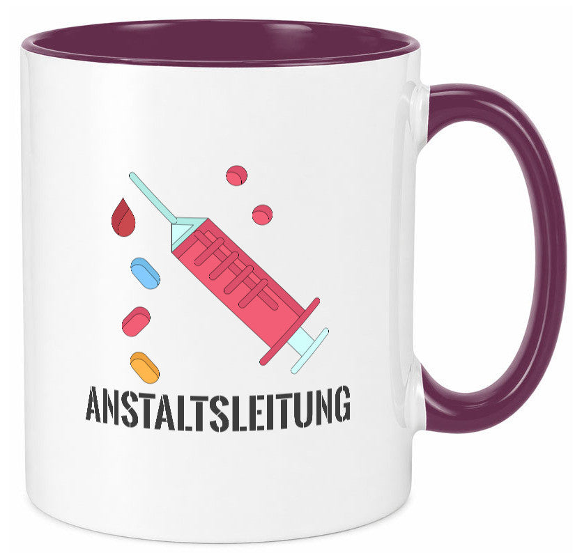 Anstaltsleitung | Krankenschwester Krankenhaus Humor Geschenkidee Tasse