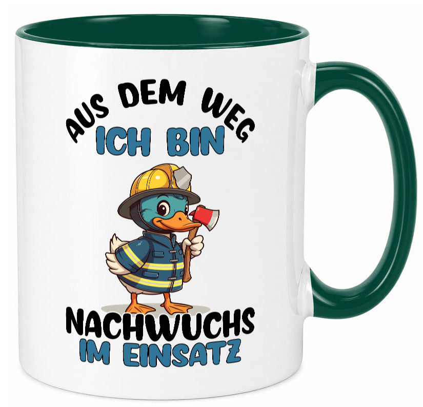 THW nachwuchs | Technische Hilfe Hilfswerk aus dem weg Geschenkidee Humor Tasse