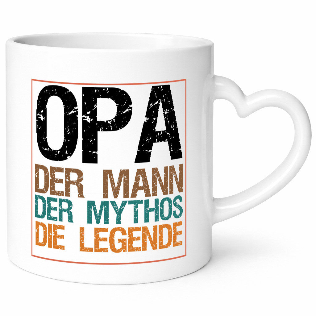 Opa, Mann, Mythos, Legende Humor Familie Geschenkidee Tasse