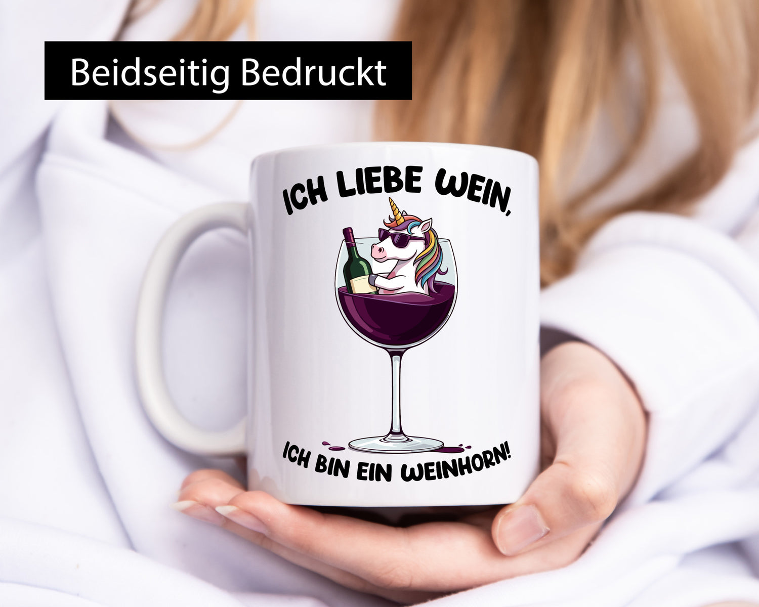Ich bin ein Weinhorn | JGA Junggesellinnenabschied v2 lustig Humor Geschenkidee