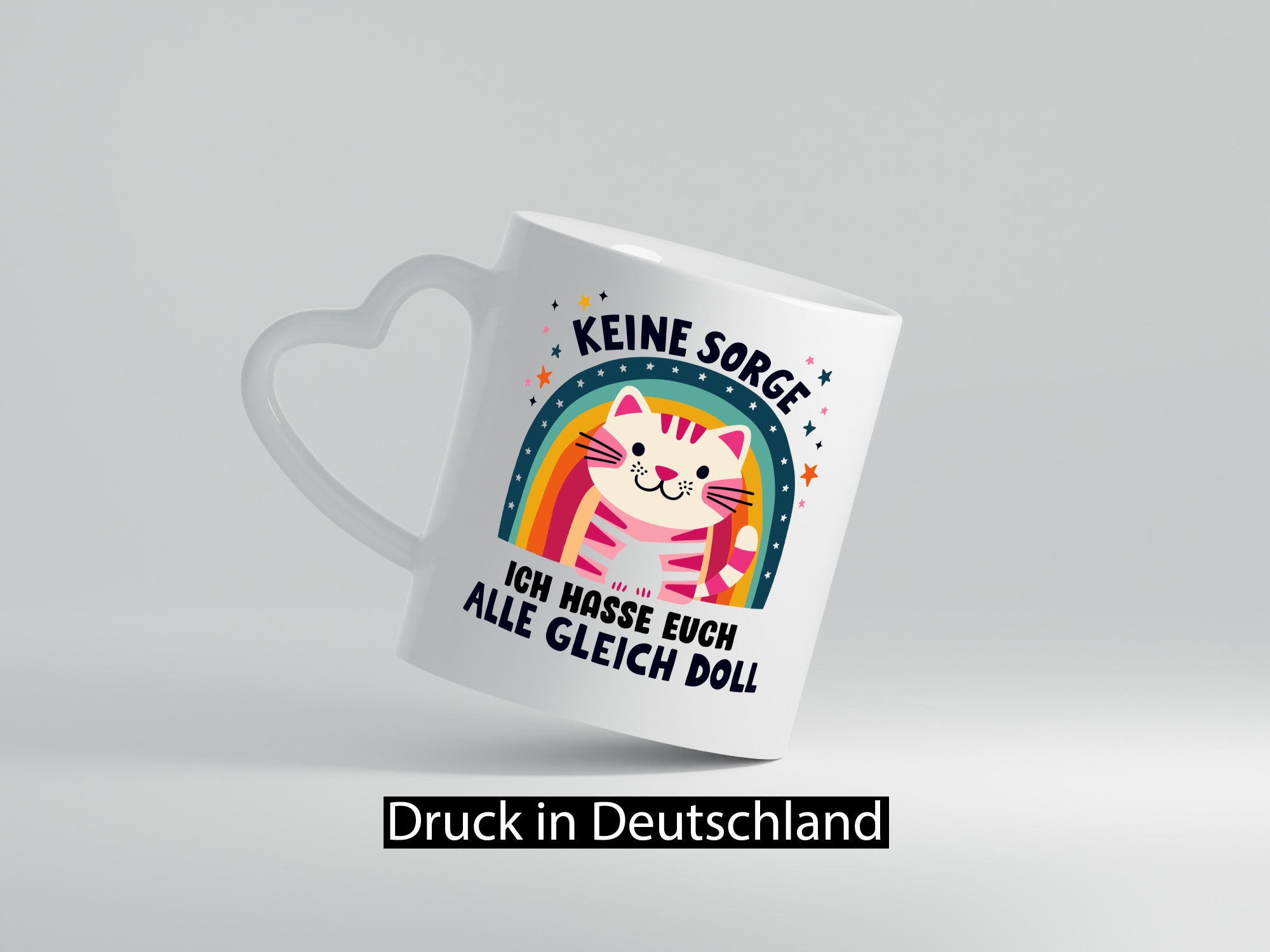 Ich hasse euch alle gleich doll | Katze Sarkasmus lustig Tierliebhaber Humor