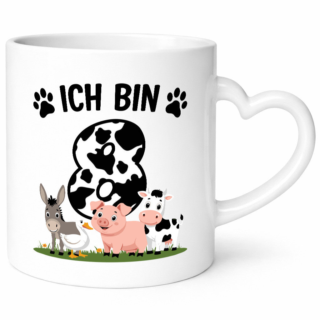 8 Geburtstag | Jahre Farmer Kind Geschenk Geschenkidee lustiger Spruch Tasse