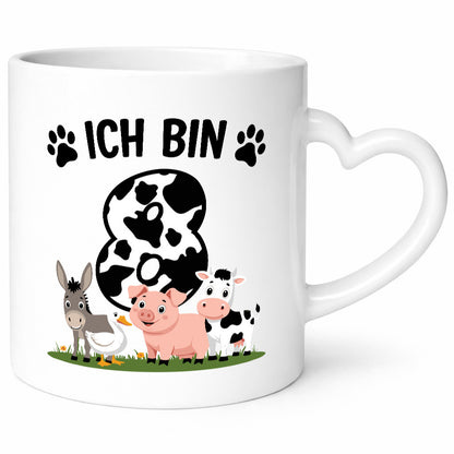 8 Geburtstag | Jahre Farmer Kind Geschenk Geschenkidee lustiger Spruch Tasse