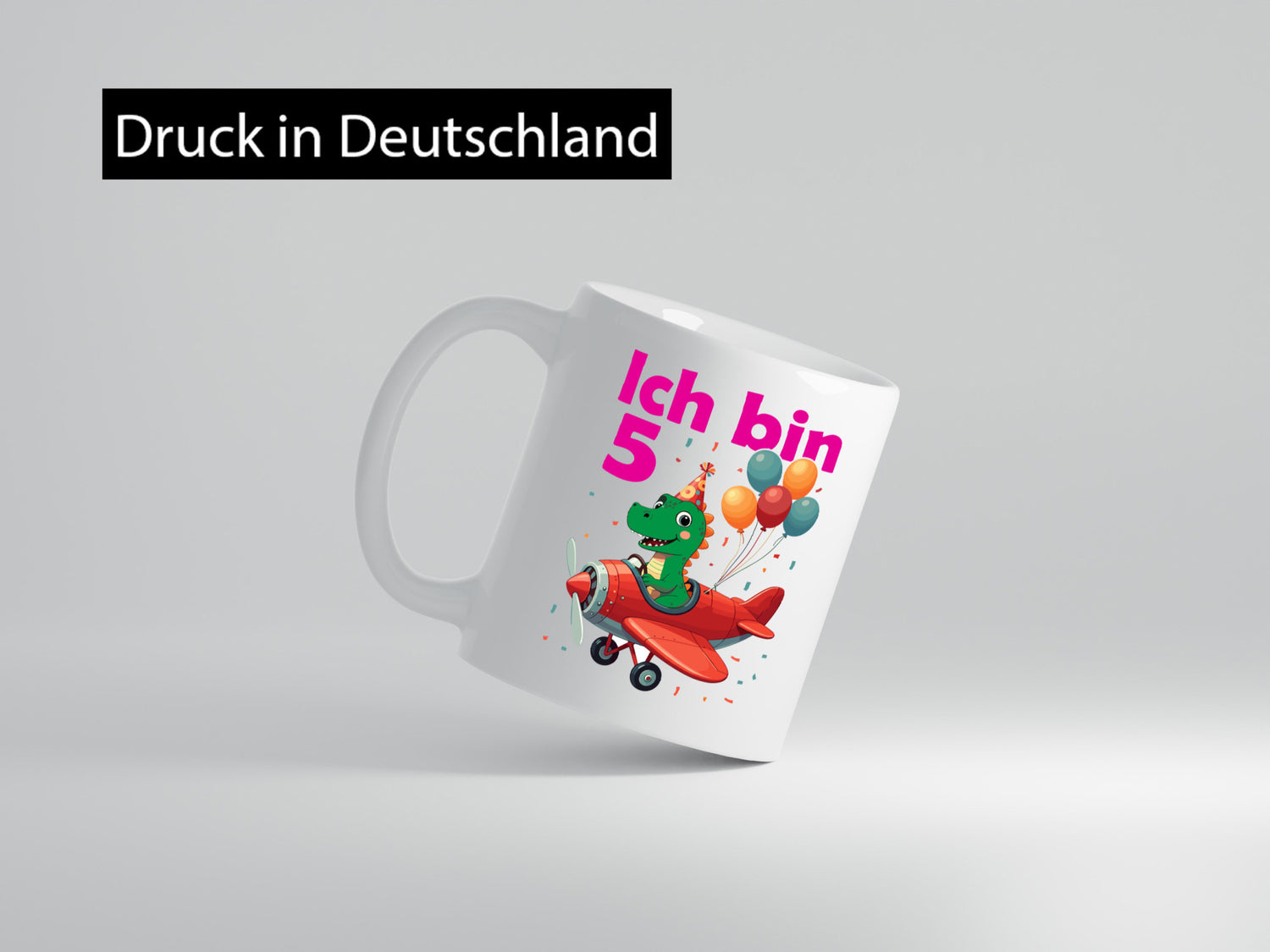 5. Geburtstag | 5 Jahre Drache Flugzeug lustiger Spruch Geschenk Geschenkidee