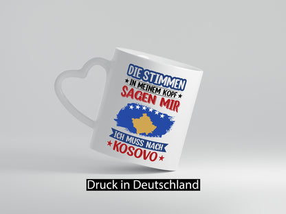 Kosovo | Urlaub Stimmen in meinem Kopf Traumland Geschenk Humor Geschenkidee