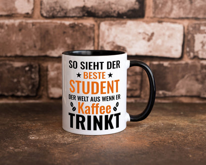 Kaffee trinkt: Student | Universität Uni Studium Humor Geschenkidee Tasse
