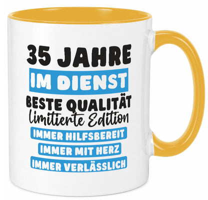 35 Jahre im Dienst | Jubiläum Arbeit v6 lustiger Spruch Geschenk Kollegen Büro
