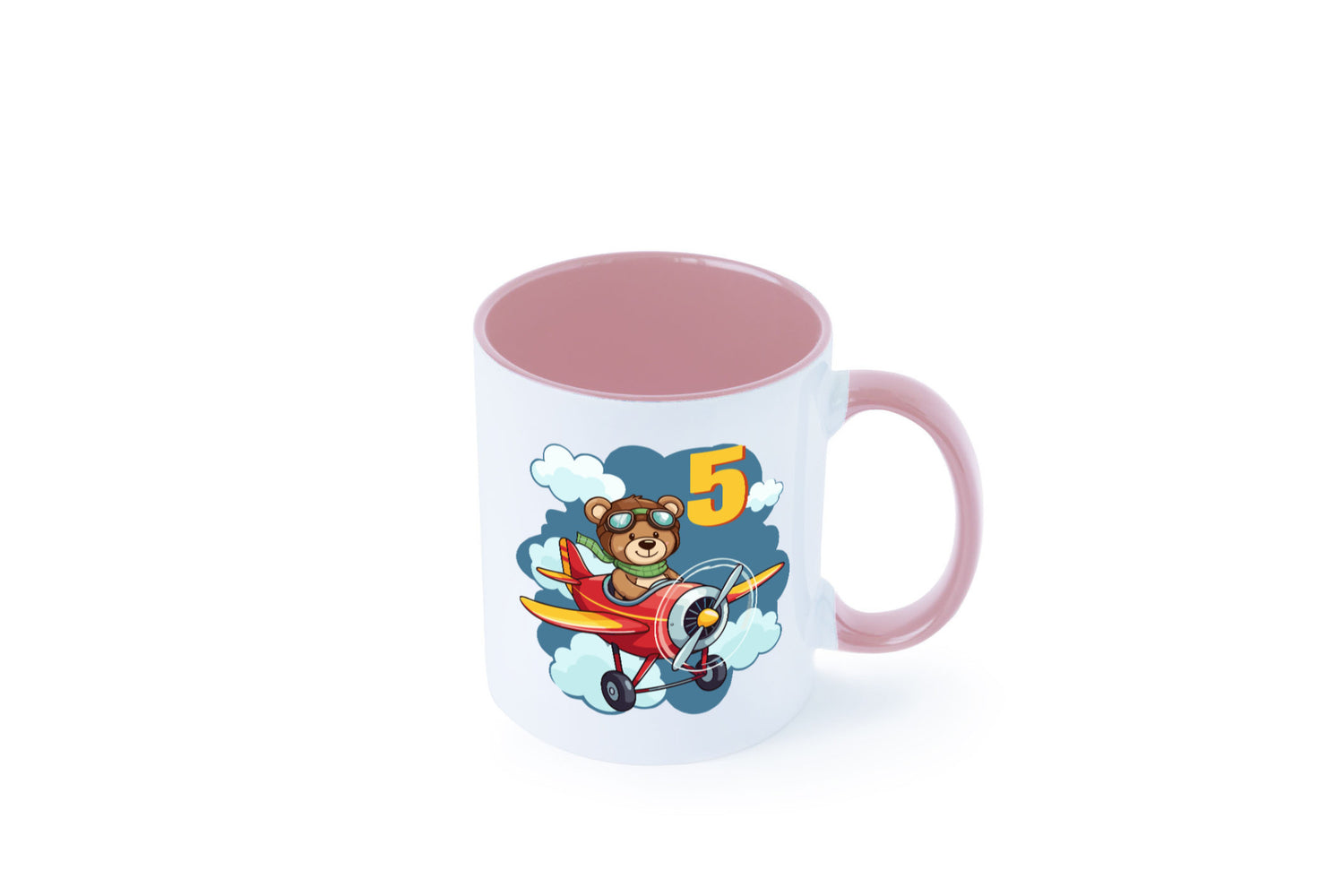 5. Geburtstag | 5 Jahre Kinder Pilot Flugzeug Geschenkidee Humor Tasse