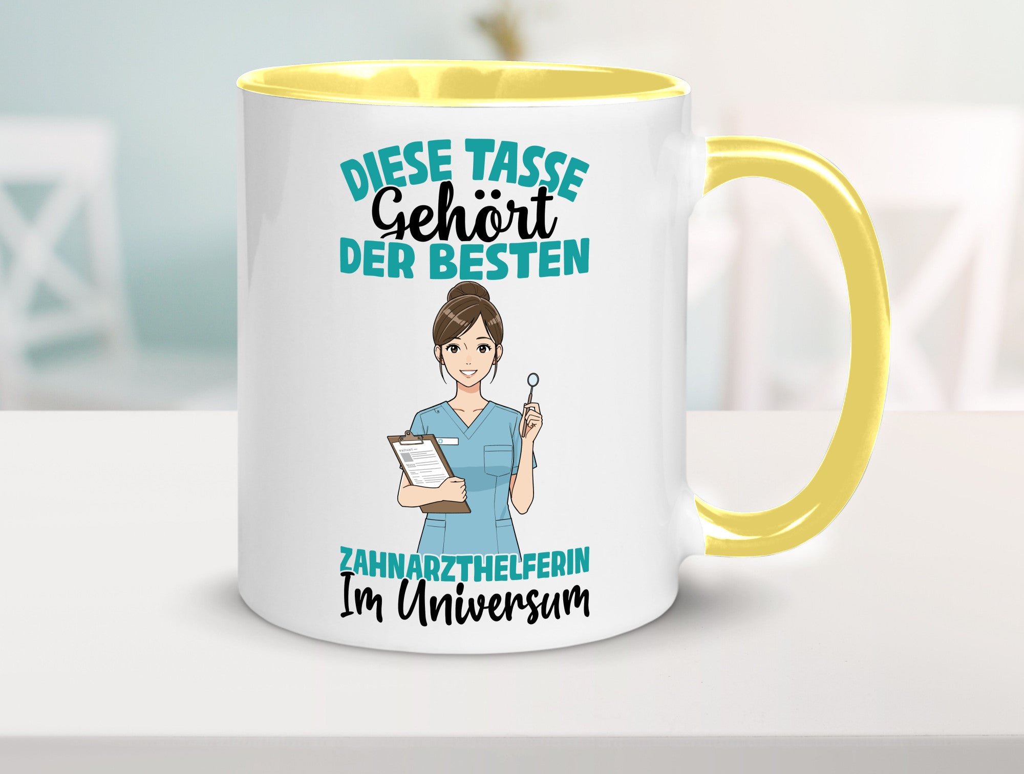 Im Universum: Zahnarzthelferin | Zahnmedizin Humor Geschenkidee Tasse