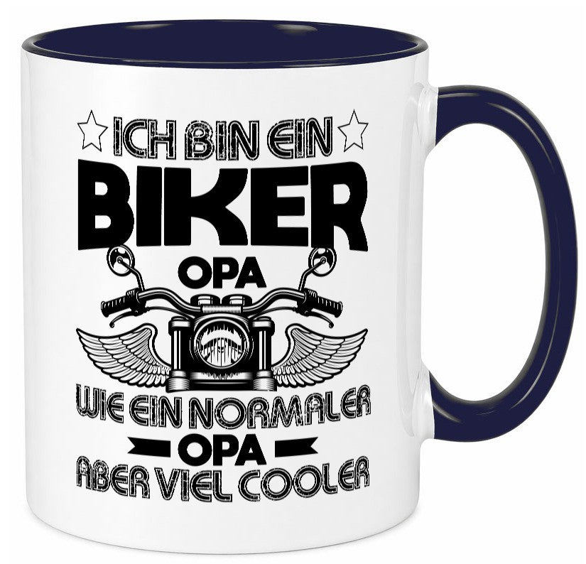 Ich bin ein Biker Opa |Viel cooler als normale Opas Geschenk Familie Tasse