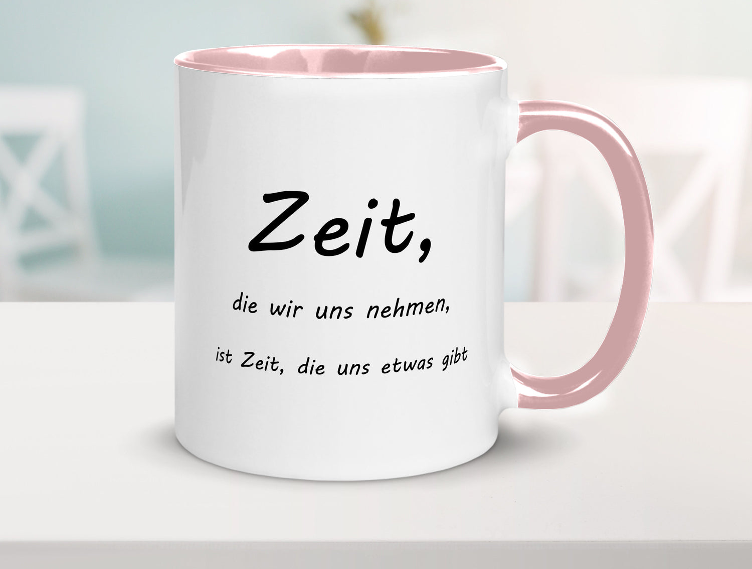 Zeit die wir uns nehmen ist etwas gibt Humor Geschenkidee Tasse