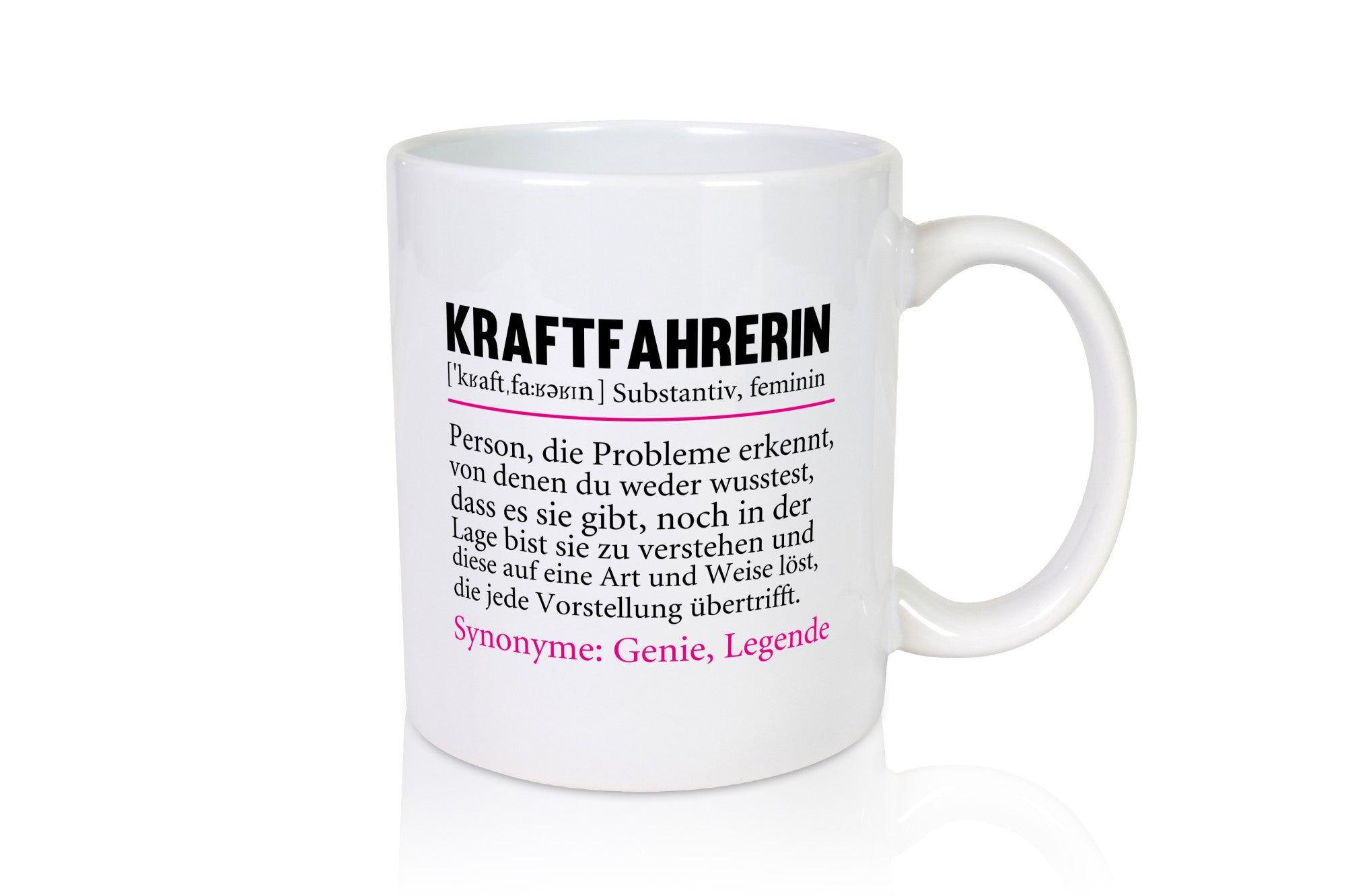 Kraftfahrerin | Humor Lastwagen LKW Fahrerin lustig Geschenkidee Geschenk Tasse