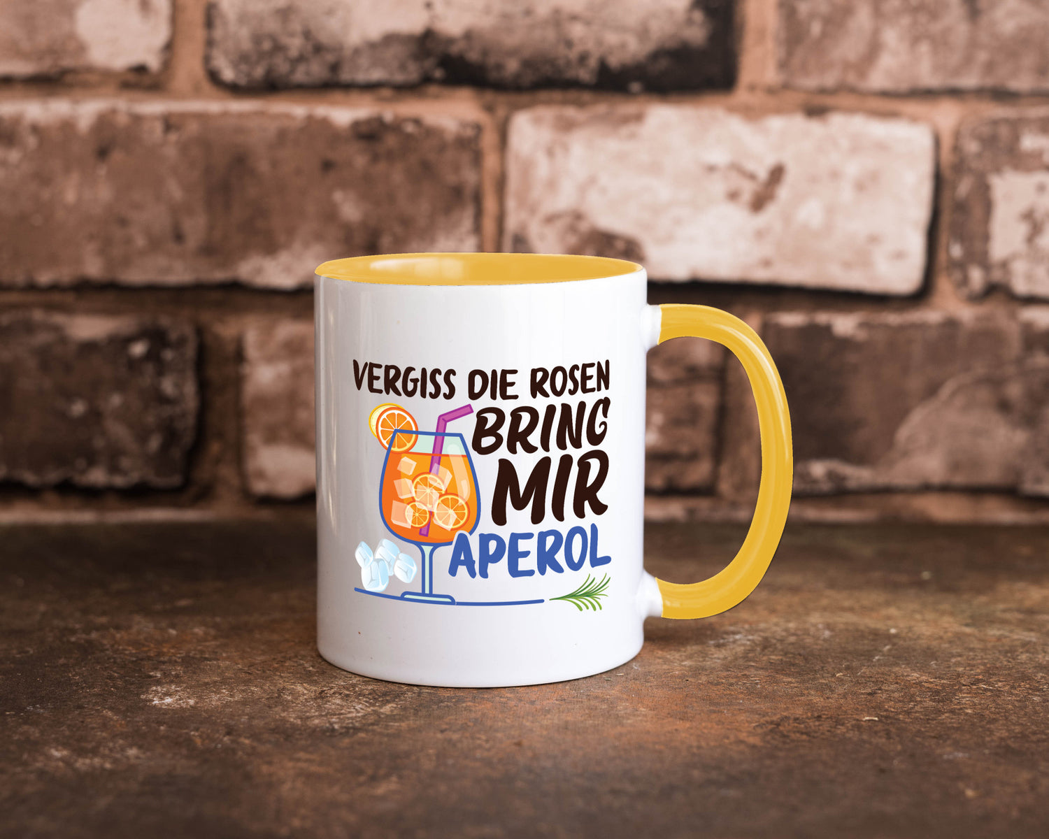 Bring mir Aperol | Rosen Paar Party Geschenkidee Humor Tasse