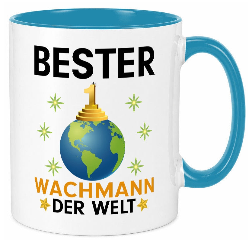 Welt Bester Wachmann | Wachpersonal Nachtwächter Humor Geschenkidee Tasse