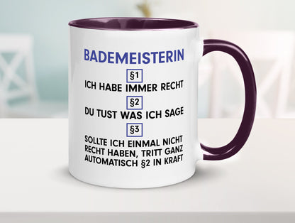 Ich habe immer Recht Bademeisterin | Schwimmmeisterin v2 Geschenk Humor