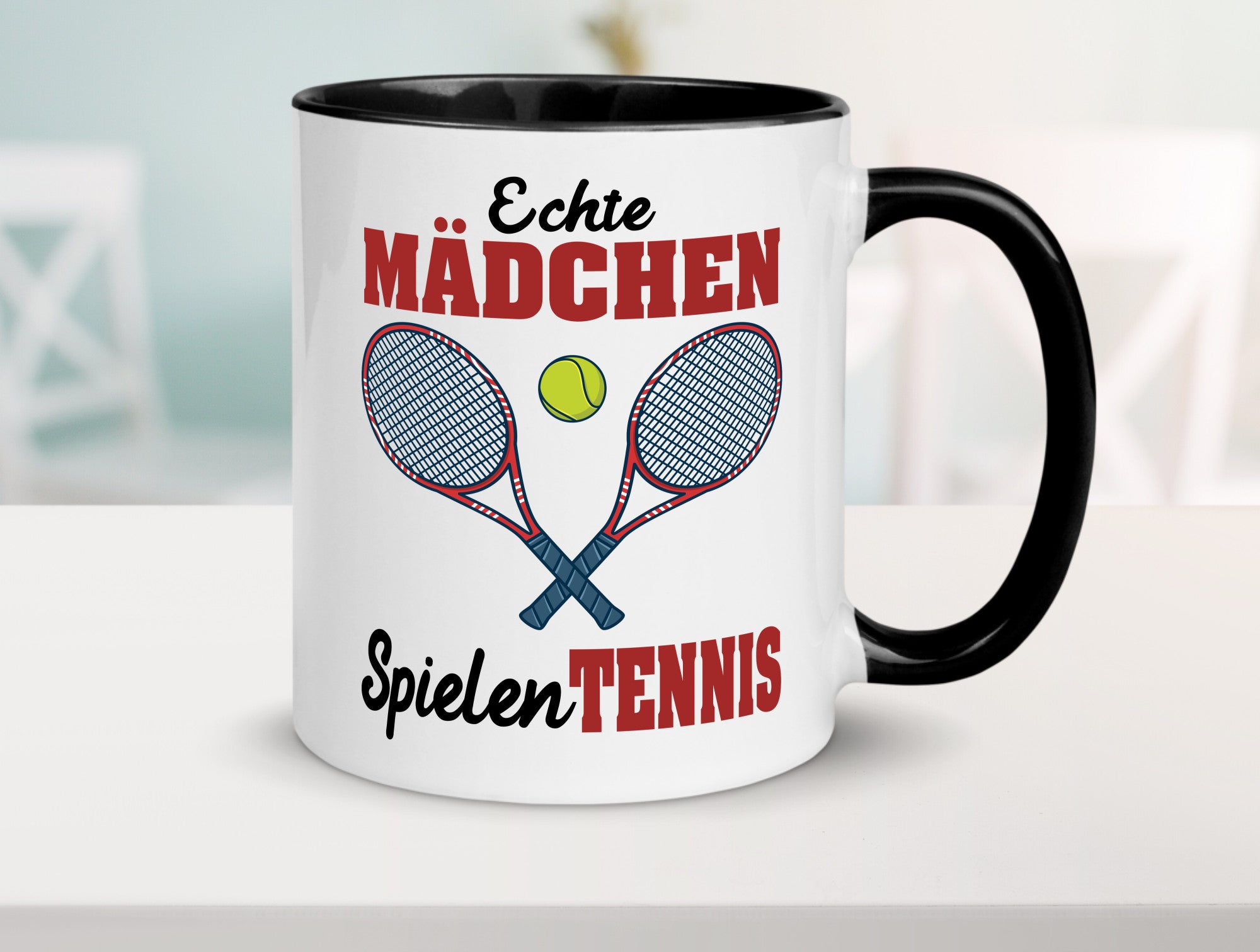 Echte Mädchen Spielen Tennis | Sport Geschenkidee Humor Tasse