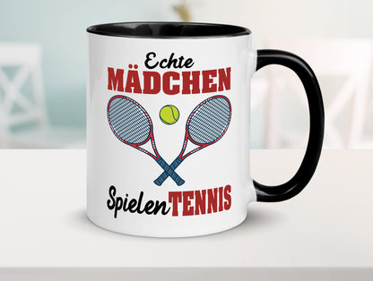 Echte Mädchen Spielen Tennis | Sport Geschenkidee Humor Tasse