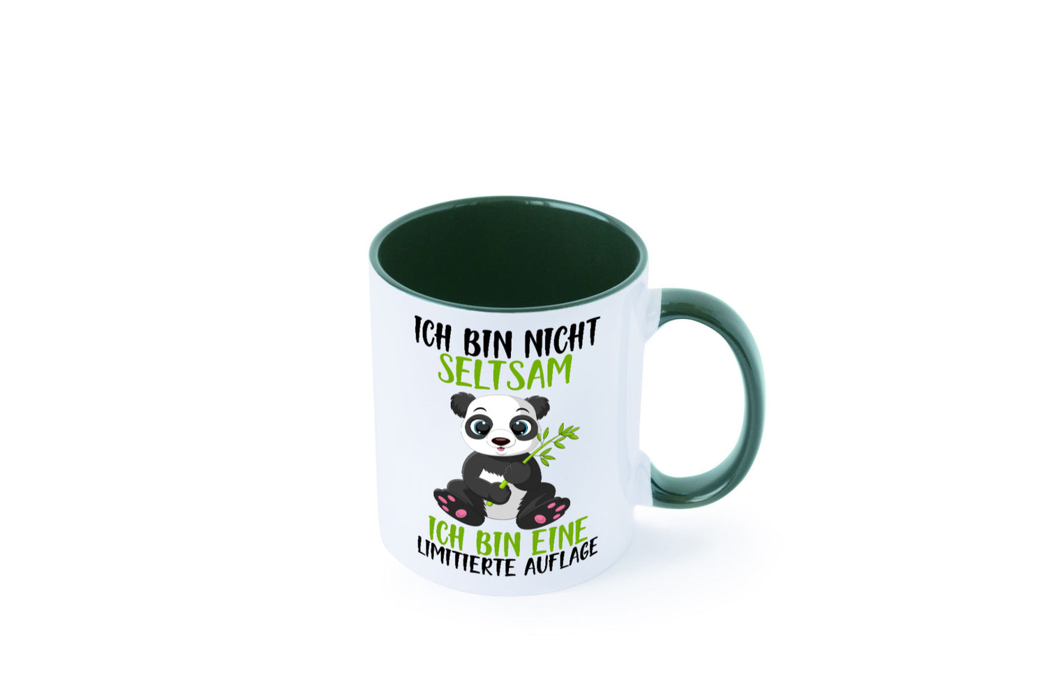 Ich bin nicht seltsam | süßer Pandabär lustiger Spruch Humor Geschenkidee Tasse
