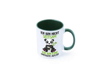 Ich bin nicht seltsam | süßer Pandabär lustiger Spruch Humor Geschenkidee Tasse