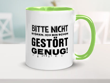 Ich bin schon gestört lustiger Spruch Geschenk Humor Geschenkidee Tasse