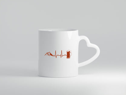 Berge und Bier | Wandern Wanderer Biertrinken Geschenkidee Humor Tasse