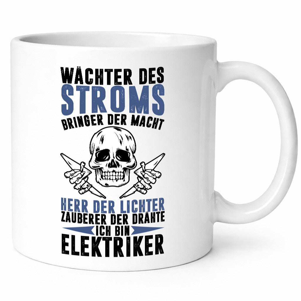 Ich bin Elektriker lustig Humor Geschenkidee Geschenk Tasse