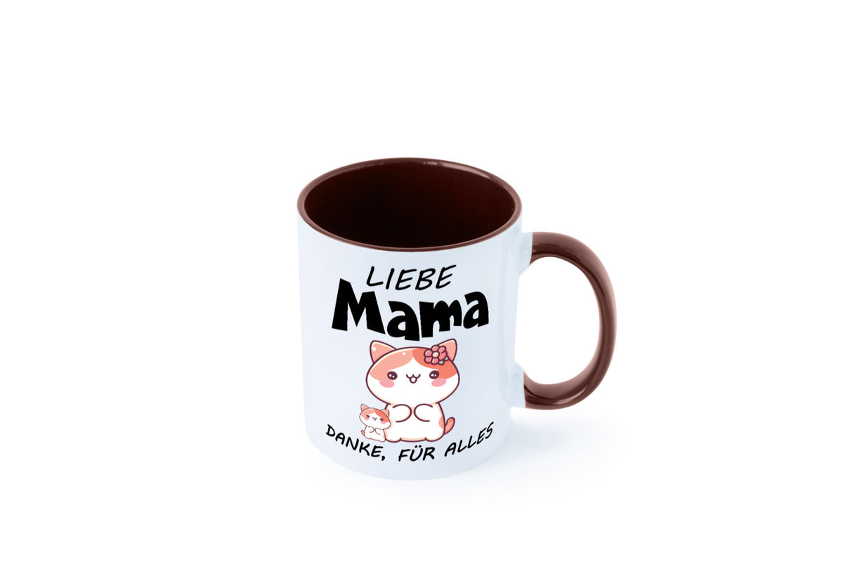 Liebe Mama Danke, für alles | Muttertag Beste Geschenk Familie Geschenkidee Tasse