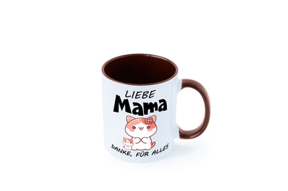 Liebe Mama Danke, für alles | Muttertag Beste Geschenk Familie Geschenkidee Tasse