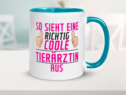 Richtig Coole Tierärztin | Mediziner Tiermedizin lustig Tierliebhaber Humor
