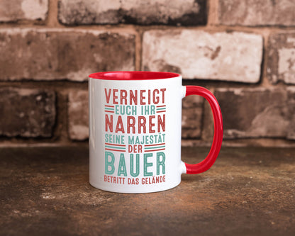Verneigt euch: Bauer | Bauernhof Landwirtschaft v2 lustig Humor Geschenkidee
