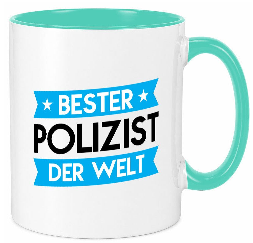 Bester Polizist | Polizei Geschenk Humor Geschenkidee lustiger Spruch Tasse