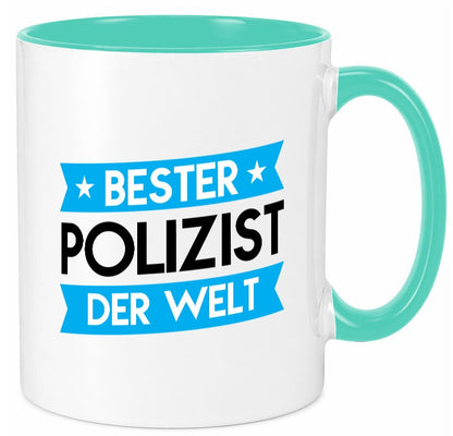 Bester Polizist | Polizei Geschenk Humor Geschenkidee lustiger Spruch Tasse