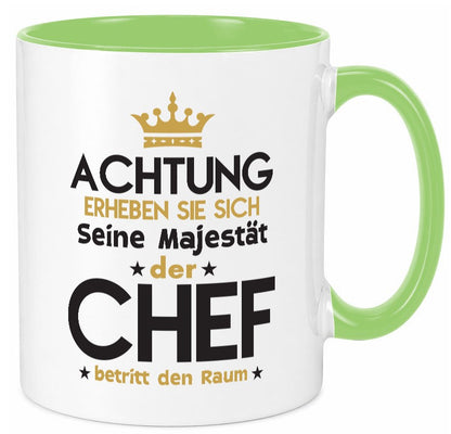 Seine Majestät Chef | Führungskraft Vorgesetzter Geschenk Arbeit Kollegen Büro Tasse