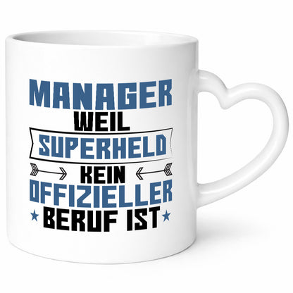 Superheld Manager | Management lustig Humor Geschenkidee Geschenk Tasse