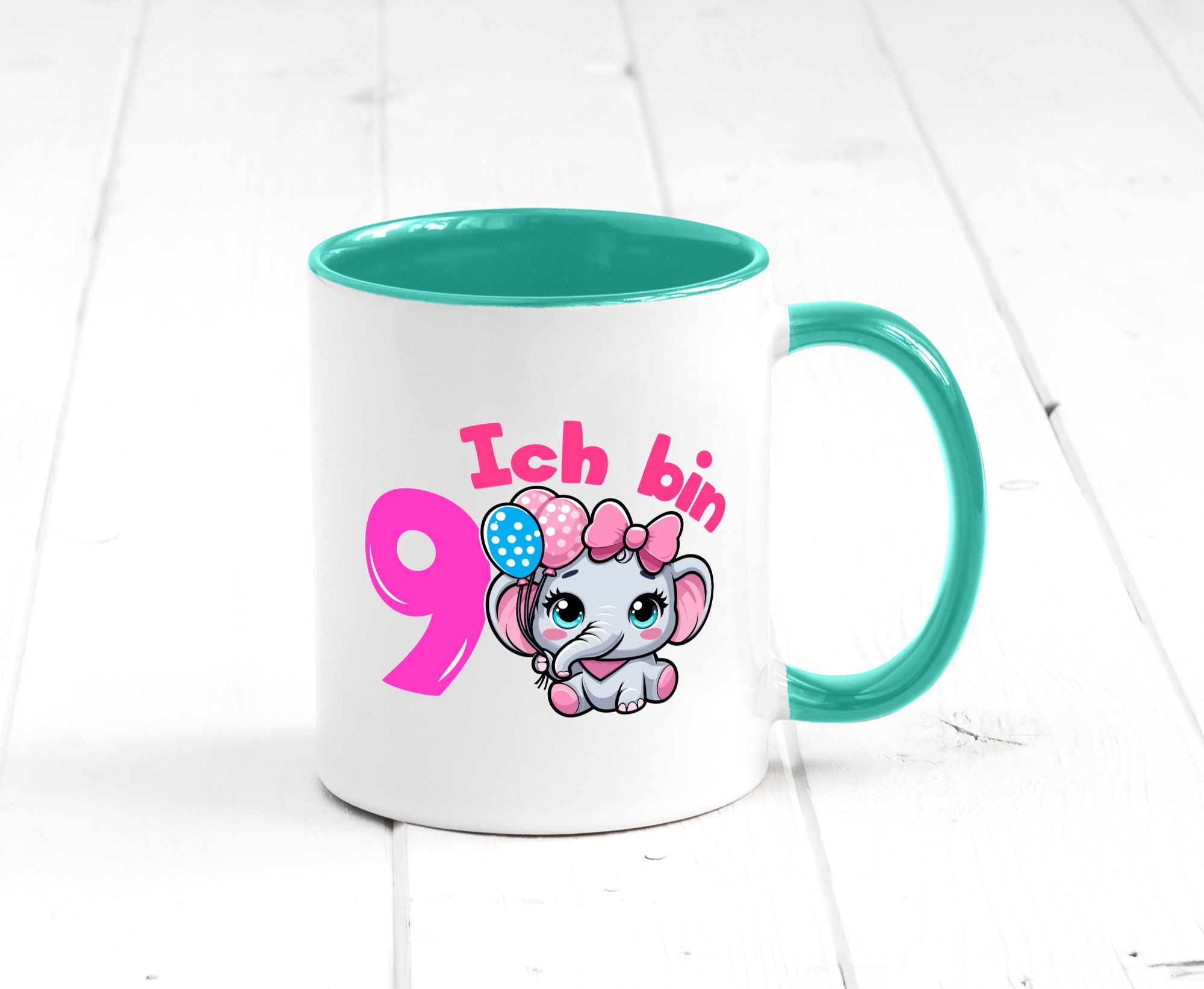 9. Geburtstag | 9 Jahre Elefant Mädchen Geschenk Geschenkidee lustiger Spruch