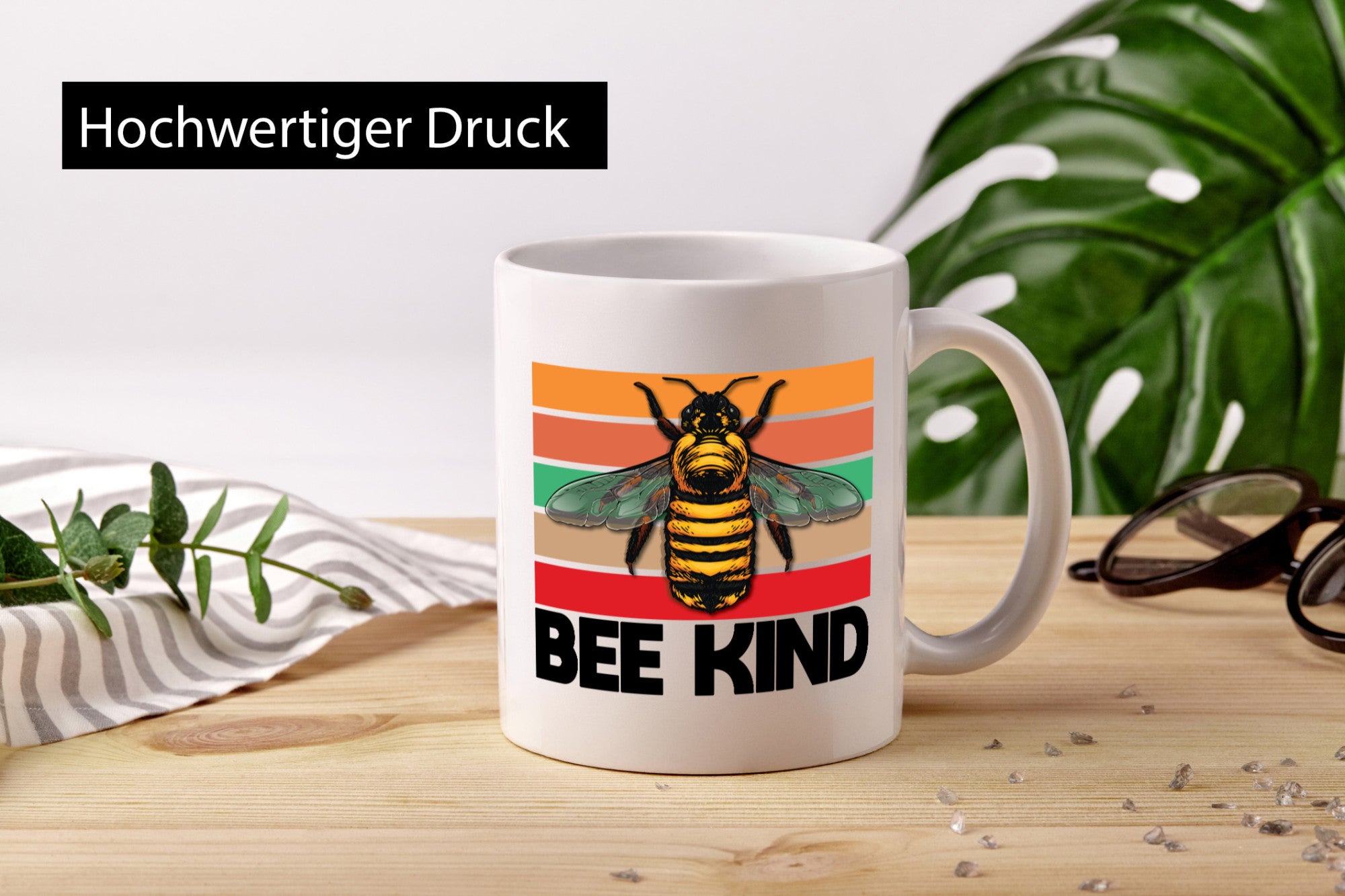 Bee Kind | Biene Imker lustiger Spruch Geschenk Humor Geschenkidee Tasse