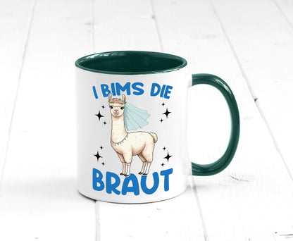 I Bims die Braut | Lama JGA Hochzeit lustig Humor Geschenkidee Geschenk Tasse