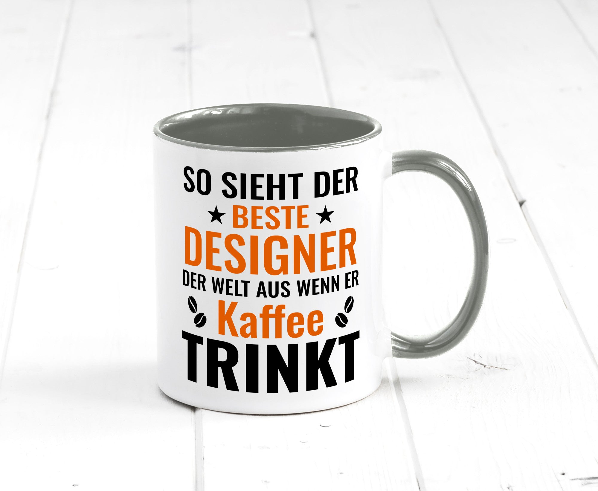 Kaffee trinkt: Designer Beruf | Mode Geschenkidee Arbeit Kollegen Büro Humor