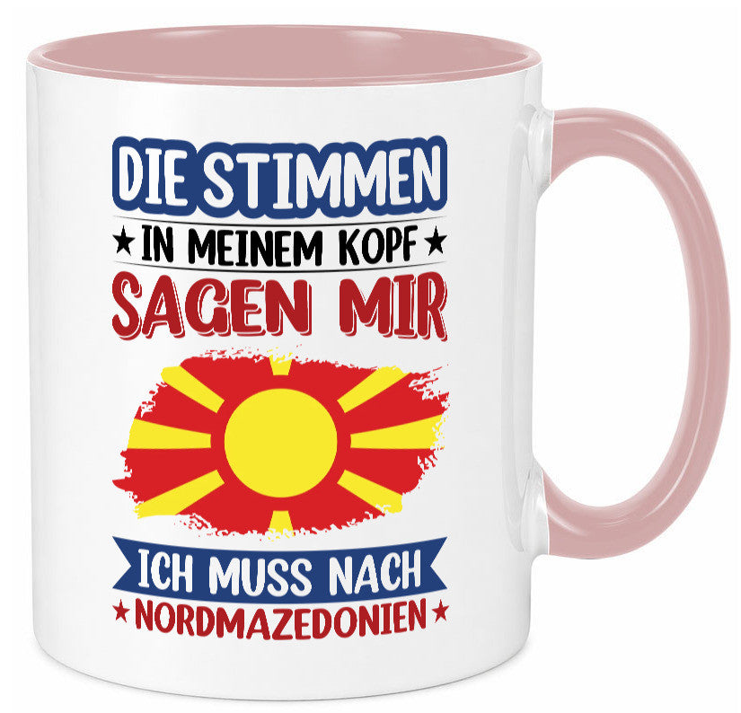 Nordmazedonien | Urlaub Stimmen in meinem Kopf Geschenk Humor Geschenkidee