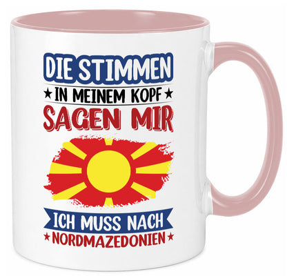 Nordmazedonien | Urlaub Stimmen in meinem Kopf Geschenk Humor Geschenkidee
