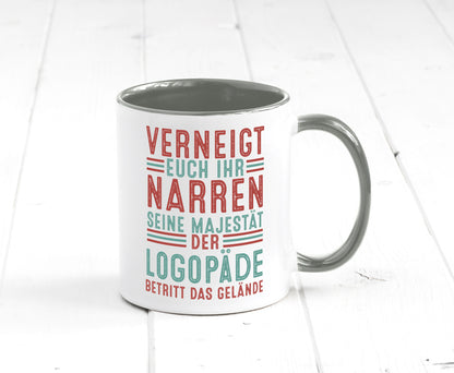 Verneigt euch: Logopäde | Sprachtherapie Geschenkidee Humor Tasse
