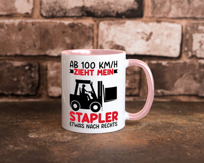 Stapler zieht nach Rechts | Staplerfahrer Arbeit Geschenkidee Kollegen Büro