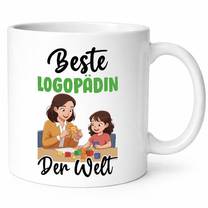 Beste Logopädin | Sprachtherapie v2 Humor Geschenkidee Tasse