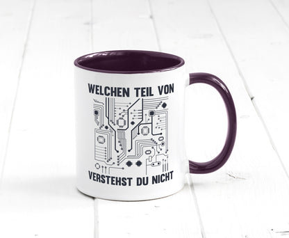 Welchen teil von verstehst du nicht | technik Humor Geschenkidee Tasse